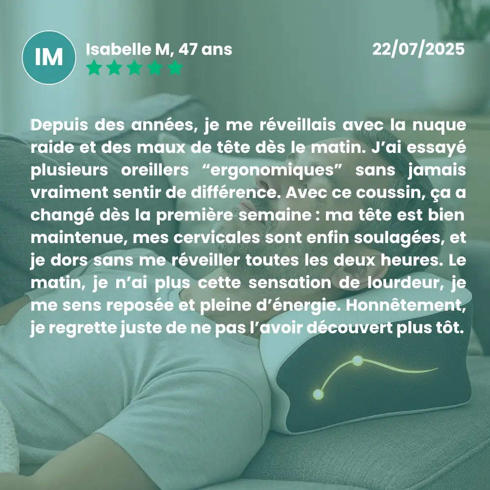 Oreiller ergonomique® | Un parfait confort nocturne