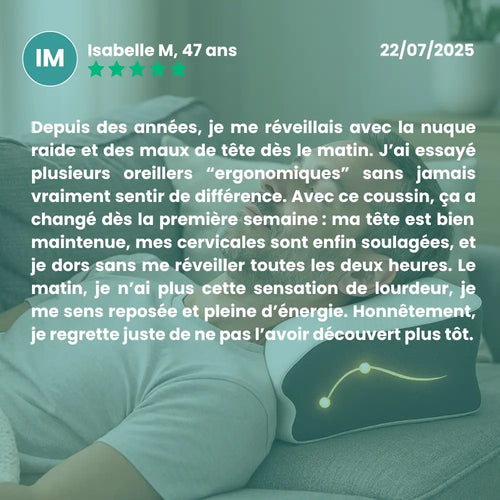 Oreiller ergonomique® | Un parfait confort nocturne